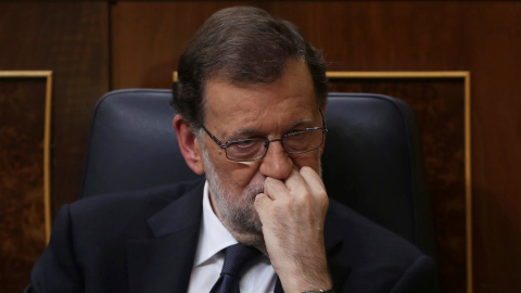 Mariano Rajoy, durante la segunda votación de la sesión de investidura en el Congreso de los Diputados. REUTERS/Susana Vera