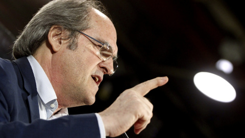 El candidato socialista a la Comunidad de Madrid, Ángel Gabilondo durante su intervención en el acto de presentación de su candidatura, hoy en Madrid. EFE