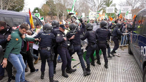 Agricultores protesta Don Benito