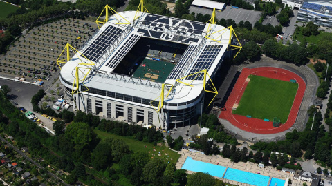 Vista aérea del Signal Iduna Park.