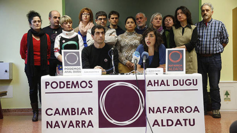 Miembros de Podemos Navarra