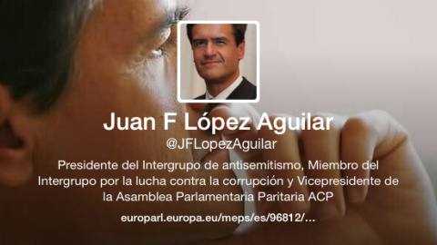 Cabecera del perfil de twitter de López Aguilar