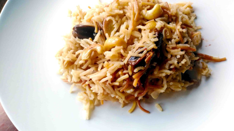 Arroz estilo árabe.