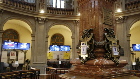 Vista general de la Bolsa de Madrid, tras la inesperada victoria del candidato republicano Donald Trump en las elecciones estadounidenses. EFE/Zipi