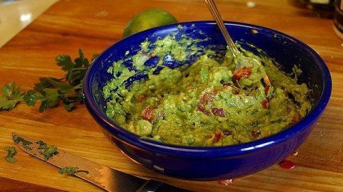 Receta guacamole.