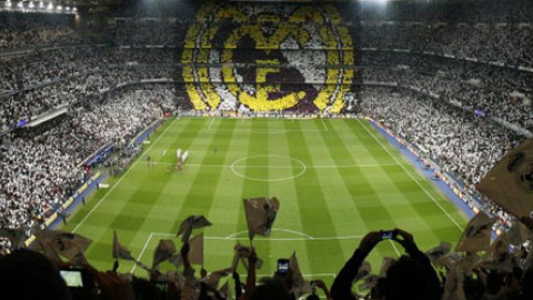 El estadio Santiago Bernabéu, del Real Madrid, lleno hasta la bandera.