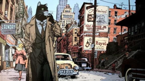 Dibujo del mítico cómic 'Blacksad', de Juan Díaz Canales y Juanjo Guarnido