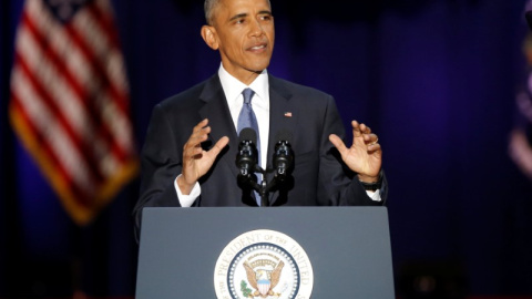  El expresidente estadounidense Barack Obama en McCormick Place en Chicago, EEUU. / REUTERS