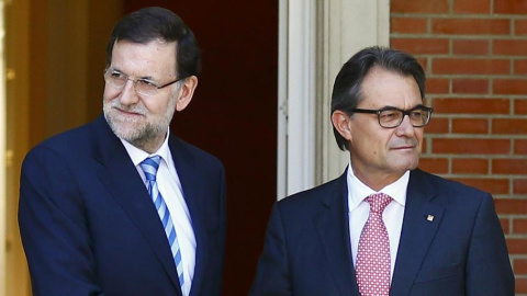 Mariano Rajoy y Artur Mas.- EFE