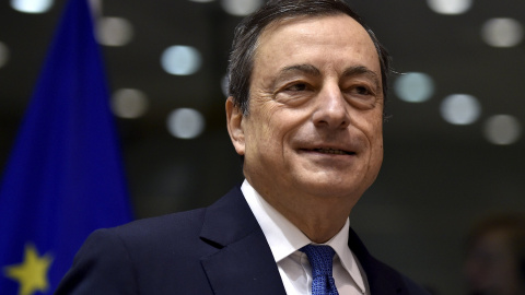 El presidente del Banco Central Europeo, Mario Draghi, en Bruselas. / ERIC VIDAL (REUTERS)