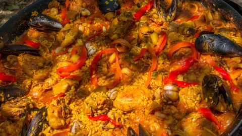 Paella mixta.