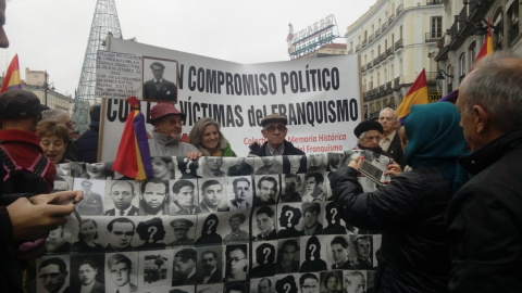 Durante la manifestación este domingo 20 de noviembre / SARA PLAZA