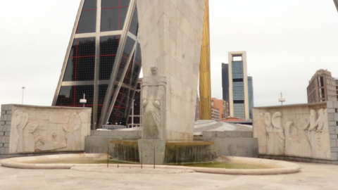 Monumento a Calvo Sotelo en la Plaza de Castilla de Madrid