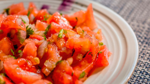 Ensalada marroquí de tomate.