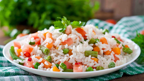 Ensalada de arroz. 