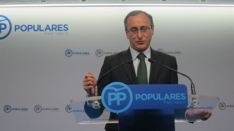 El presidente del PP vasco, Alfonso Alonso. E.P.