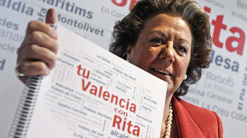 Rita Barberá durante la pasada campaña para la alcaldía de Valencia / EFE