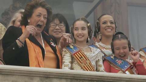 Rita Barberá en una imagen de archivo al comienzo de Las Fallas en Valencia / EFE