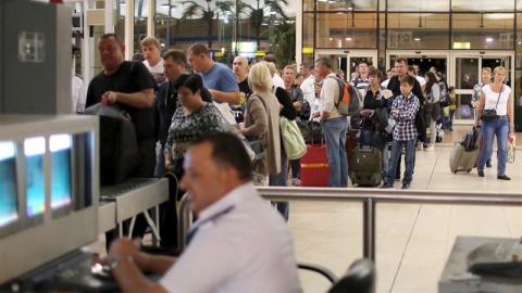 Foto de archivo de un aeropuerto.