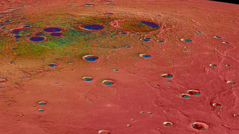 La superficie del planeta Mercurio, como nunca se había visto antes. /NASA