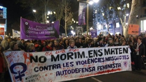 Manifestación 25-N en Barcelona.