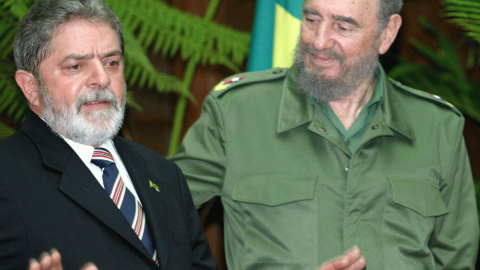 Fidel Castro y Lula da Silva mantuvieron una relación estrecha.