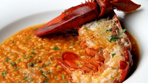 Arroz con bogavante. 