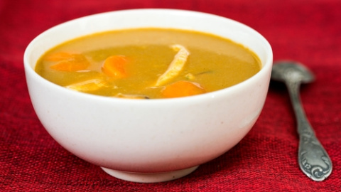 Sopa de cangrejo picante. 