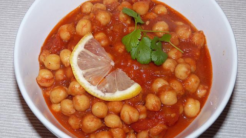 Receta chana masala.