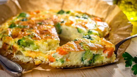 Pastel de verduras al horno.