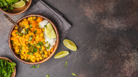 Curry de garbanzos vegano. 