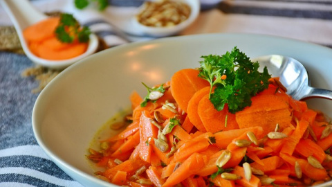 Ensalada de zanahorias marroquí. 