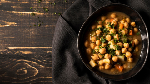 Garbanzos con espinacas.