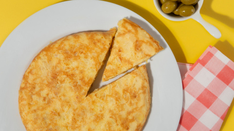 Tortilla de patatas al microondas. 