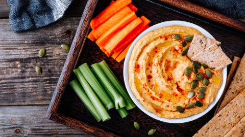 Hummus de zanahoria. 