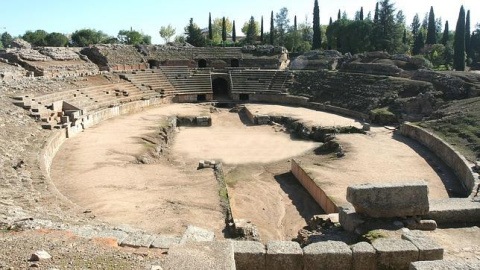 El Anfiteatro Romano de Mérida.