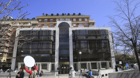 Sede del Banco Madrid, en la capital de España. EFE