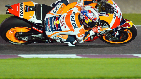 Pedrosa, en la primera cita del Mundial de MotoGP en Catar, en la que terminó sexto. EFE