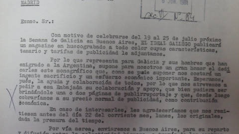 Documentos relacionados con los medios españoles que hicieron campaña con la dictadura argentina.