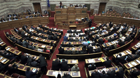 Vista general del Parlamento griego. EFE/SIMELA PANTZARTZI