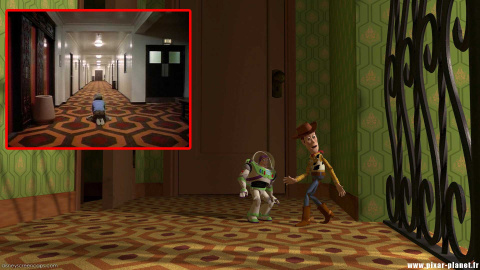 guiño a resplandor de toy story