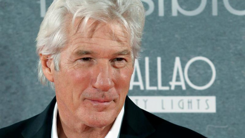 Richard Gere posa durante la presentación en Madrid de su película 'Invisibles' que invita a los espectadores a ponerse en la piel de los "sin techo". EFE