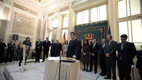 Miguel Cardenal al jurar su cargo como presidente del Consejo Superior de Deportes en 2012. /CSD