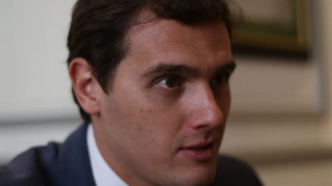 Albert Rivera, en un momento de su entrevista con 'Público'. JAIRO VARGAS