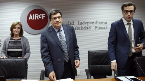 Presentación en la sede de la Autoridad Fiscal del informe sobre los presupuestos para 2016 de las comunidades autónomas. EFE/Chema Moya