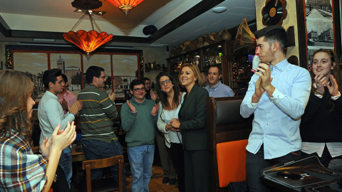 María Dolores de Cospedal, en un acto con jóvenes en Illescas.-