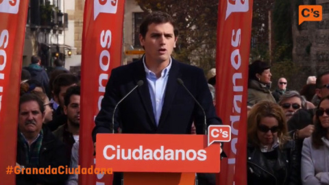 Albert Rivera durante su mitin en Granada.