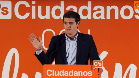 Albert Rivera en un mitin en Toledo.