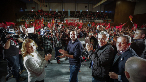 Alberto Garzón en su mitin en Gijón este lunes.- IU/JOSÉ CAMÓ