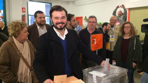 El candidato de ERC a las elecciones generales, Gabriel Rufián. EP